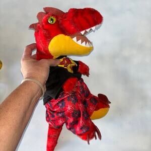 Build-A-Bear Workshop Raptor Stuffed Animal in Red